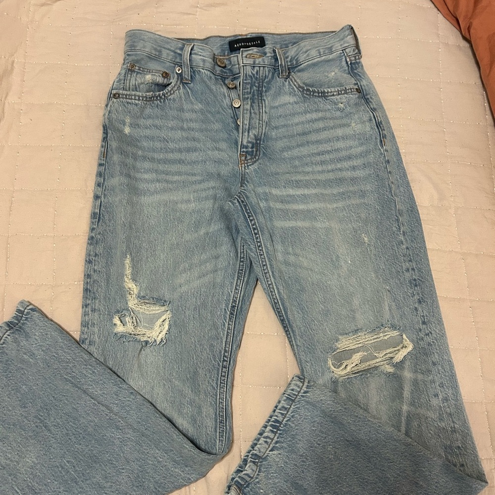 Aeropostale Light Blue Straight Leg Jeans